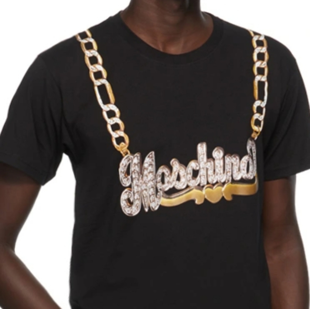 Moschino Macro Necklace TShirt NWT - Picture 3 of 4